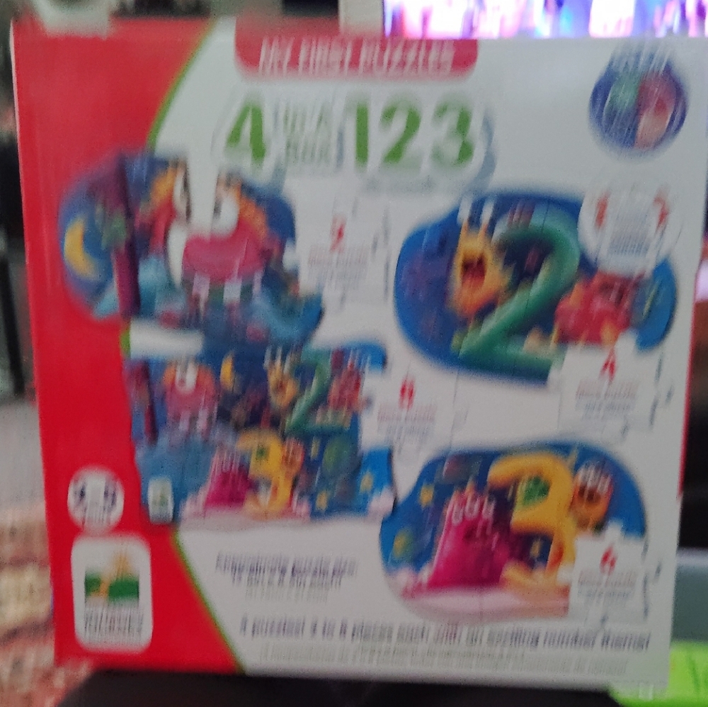 Red and Blue Educational Puzzle Game Set